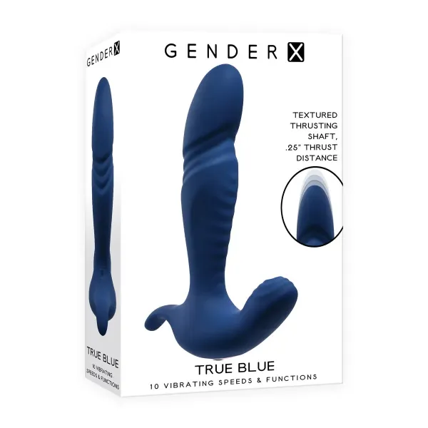 Cassini Anal Vibrator Black Gender X Blue
