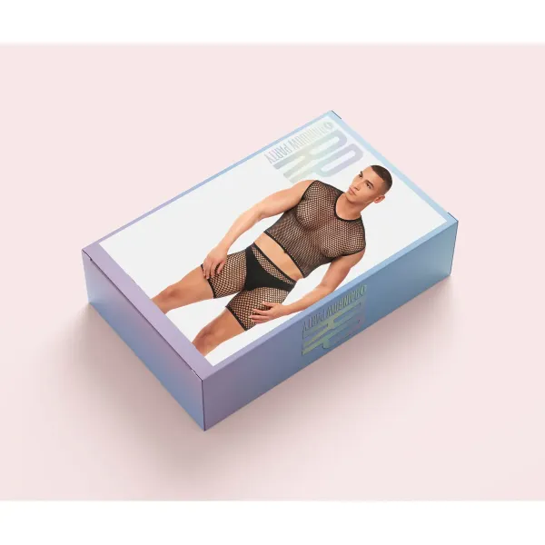 Underwear Set Rainbow Party Black L/XL