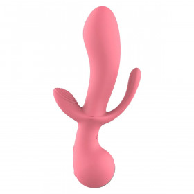 Classic Vibrator Dream Toys Amour Triple Pleasure Pink
