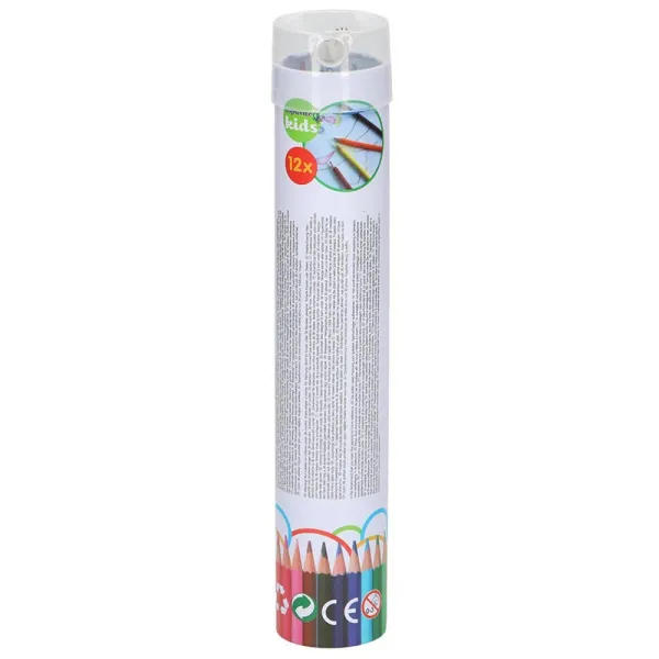 Topwrite - Pencil crayon set of 12 with sharpener