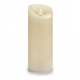 LED Candle Cream Plastic Wax 10 x 21,5 x 10 cm