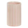 Toothbrush Holder DKD Home Decor Pink Plastic Stoneware 7,2 x 7,2 x 11,5 cm