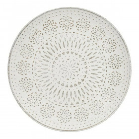 Side table Mandala 40 x 39 x 40 cm Wood Brown White