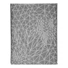 Tablecloth Abstract Grey Jacquard White (140 x 180 cm)