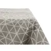 Tablecloth Abstract Grey Jacquard White (140 x 180 cm)