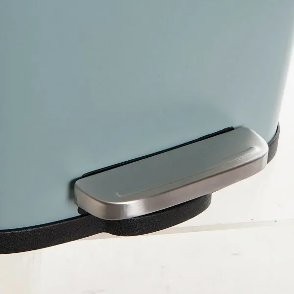 Rubbish bin DKD Home Decor Metal Light grey 5 L polypropylene Basic