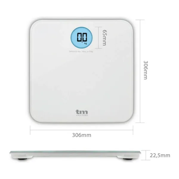 Digital Bathroom Scales TM Electron White