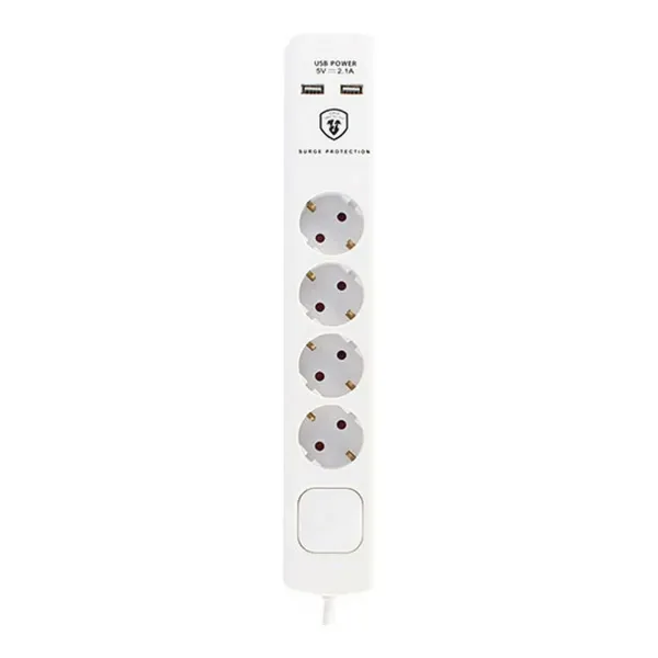 4-socket plugboard with power switch TM Electron 230 V