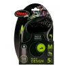 Dog Lead Flexi BLACK DESIGN 5 m Size S Green