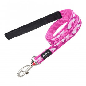 Dog Lead Red Dingo Camouflage Fuchsia (2 x 120 cm)