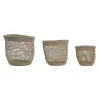 Basket set DKD Home Decor 35 x 35 x 35 cm Boho