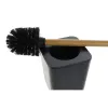 Bath Set DKD Home Decor Black Natural Bamboo polystyrene 11,5 x 11,5 x 38 cm 3 Pieces