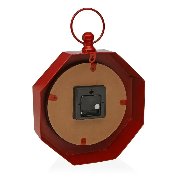 Wall Clock Versa rED Metal (28 x 8 x 40 cm)