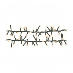 Wreath of LED Lights Soft green 11 m