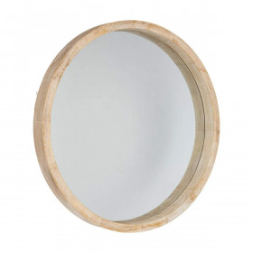 Wall mirror Atmosphera Circular Natural (Ø 50 cm)