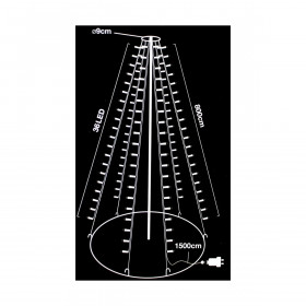 LED Curtain Lights White (8 m)