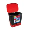 Waste bin Vileda ECO-LOGIC polypropylene 39 L Black Red Red/Black