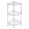 Corner Shelves Confortime 3 levels Chromed (35 x 35 x 70 cm)
