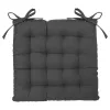 Chair cushion Atmosphera Dark grey 38 x 38 cm