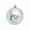 Christmas Bauble Frozen Memories Silver 10Units Plastic (Ø 6 cm)