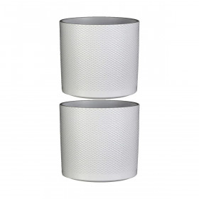 Planter Mica Decorations Ceramic White