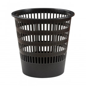 Rubbish bin Faibo Grille Black polypropylene Plastic 16 L 16 L