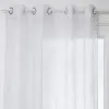 Curtain Atmosphera Tropical Polyester White (140 x 240 cm)