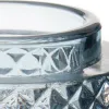 Candleholder Blue Glass (9 x 8,8 x 9 cm)