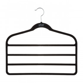 Hangers 5five ABS Trousers Black Nylon 2 Units (44,8 x 41,5 cm)