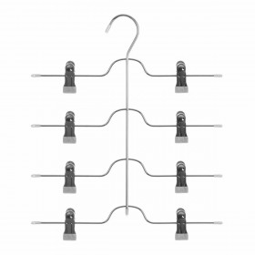 Multi Hanger 5five Clip Silver Trousers Multicolour Light grey Metal Iron 32,5 x 37,6 cm