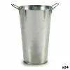 Planter With handles Silver (15 x 23,5 x 20 cm) (24 Units)