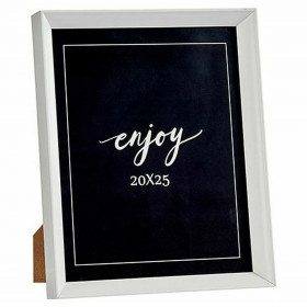 Photo frame White Plastic Glass (22,2 x 3,5 x 27,3 cm) (6 Units)