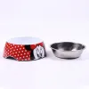 Dog Feeder Minnie Mouse Melamin 410 ml Multicolour Polyester Metal