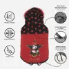 Dog Coat Minnie Mouse Black Red S