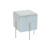 Footrest DKD Home Decor Golden Metal Sky blue (34 x 34 x 40 cm)