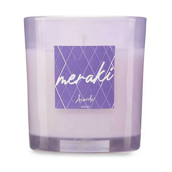 Scented Candle Violet (120 g) (12 Units)