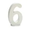 Number 6 Wood White (2 x 16 x 14,5 cm) (24 Units)