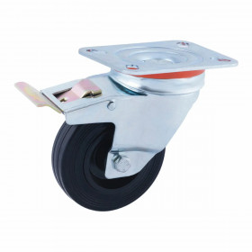 Rueda Afo CR29470 With brakes Swivel base Ø 10 cm Latex rubber