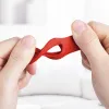 Crong Silicone Case with Key Ring – Protective keychain case for Apple AirTag 1/2 (red)