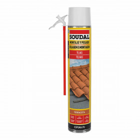Foam Soudal Polyurethane Roof Red 750 ml
