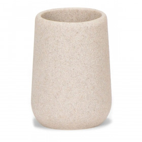 Toothbrush Holder Andrea House Sandstone (Ø 7,5 x 10,5 cm)