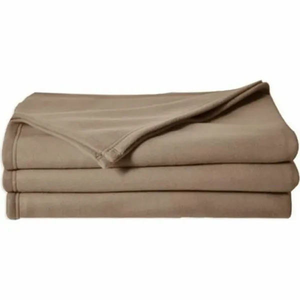 Blanket Poyet Motte Poleco Taupe 180 x 220 cm