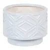 Planter 21,5 x 21,5 x 16,5 cm Ceramic White