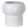 Planter Ceramic 30 x 30 x 30 cm White