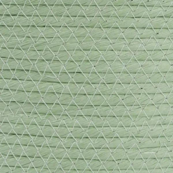 Set of Baskets Rope 33 x 33 x 38 cm Light Green (3 Pieces)