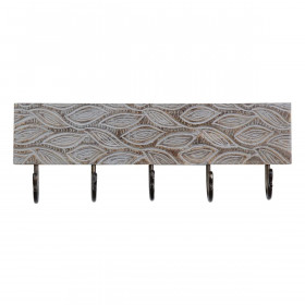 Wall mounted coat hanger 45,5 x 7 x 15,5 cm Metal Wood