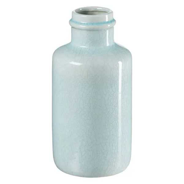 Vase Ceramic Turquoise 18 x 18 x 37 cm