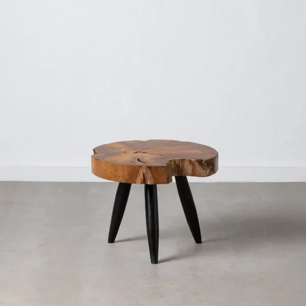 Side table Natural Black Teak 50 x 50 x 40 cm