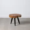 Side table Natural Black Teak 50 x 50 x 40 cm