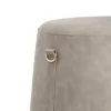 Pouffe Grey Synthetic Leather 41 x 41 x 42 cm DMF